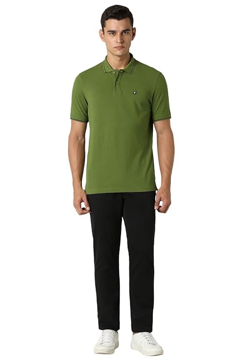 van heusen men's cotton solid regular fit collar polo t shirt van heusen men's cotton solid regular fit collar polo t shirt