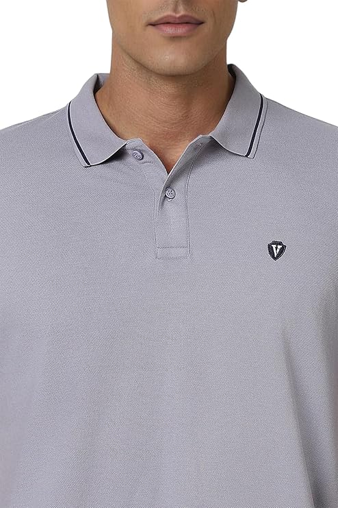 van heusen men's cotton solid regular fit collar polo t shirt van heusen men's cotton solid regular fit collar polo t shirt