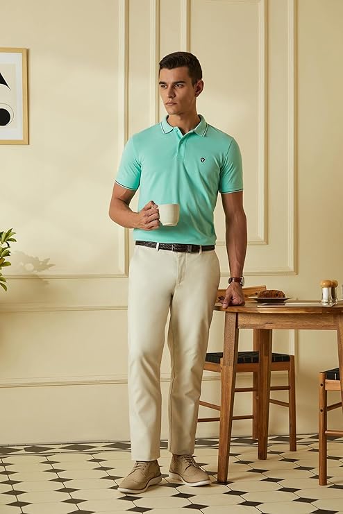van heusen men's cotton solid regular fit collar polo t shirt van heusen men's cotton solid regular fit collar polo t shirt
