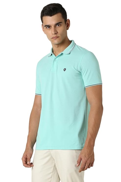 van heusen men's cotton solid regular fit collar polo t shirt van heusen men's cotton solid regular fit collar polo t shirt