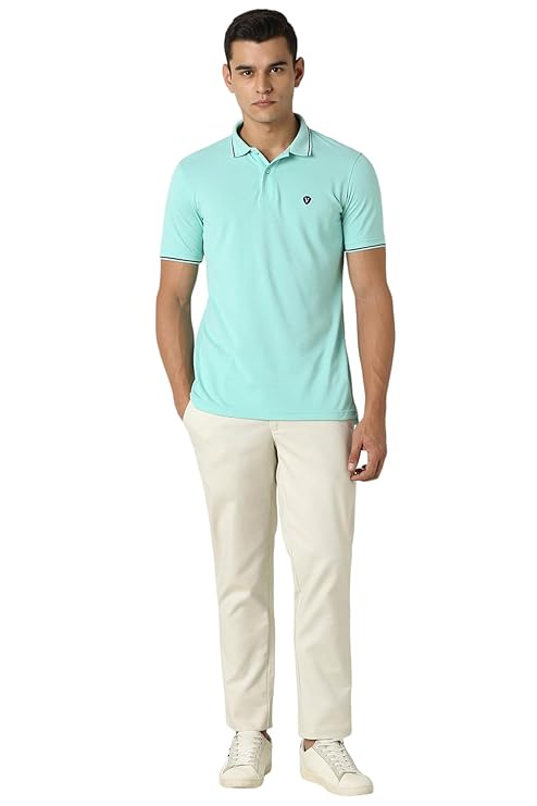 van heusen men's cotton solid regular fit collar polo t shirt van heusen men's cotton solid regular fit collar polo t shirt