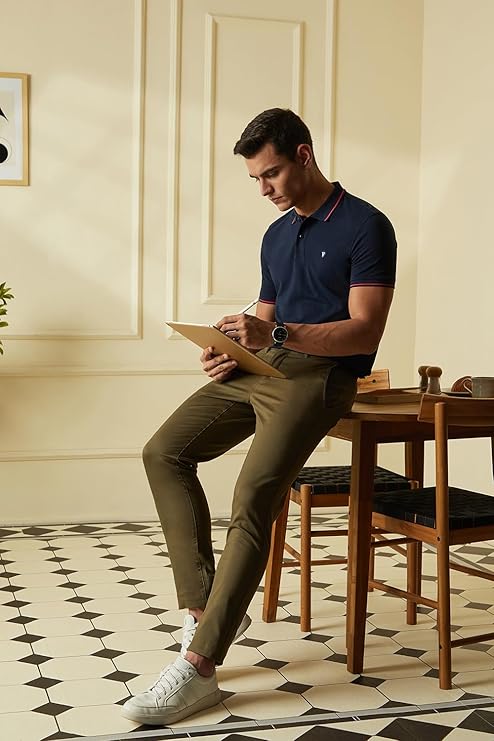 van heusen men's cotton solid regular fit collar polo t shirt van heusen men's cotton solid regular fit collar polo t shirt