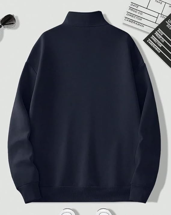 mack jonney men?s fleece half zip high neck sweatshirt | warm & stylish winter wear m4563 mack jonney men?s fleece half zip high neck sweatshirt | warm & stylish winter wear m4563