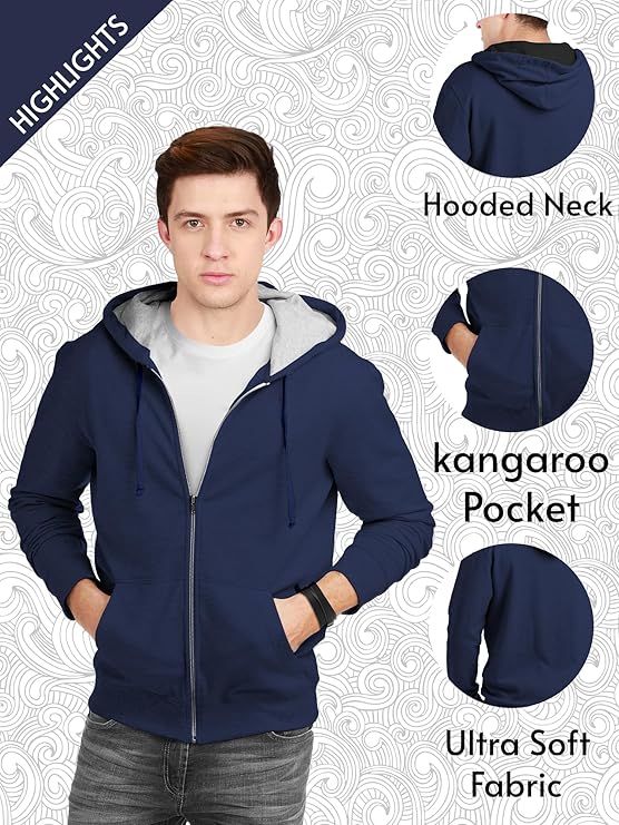 fanideaz men's cotton hooded sweatshirt with zip fanideaz men's cotton hooded sweatshirt with zip