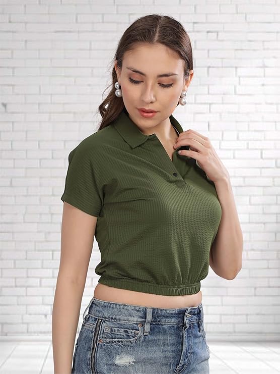 stellers women's mandarin collar crop top | feather touch feel | warm| regular fit| odour resistant| anti static| wrinkle free | quick dry | stretchable | lightweight | sweat proof stellers women's mandarin collar crop top | feather touch feel | warm| regular fit| odour resistant| anti static| wrinkle free | quick dry | stretchable | lightweight | sweat proof