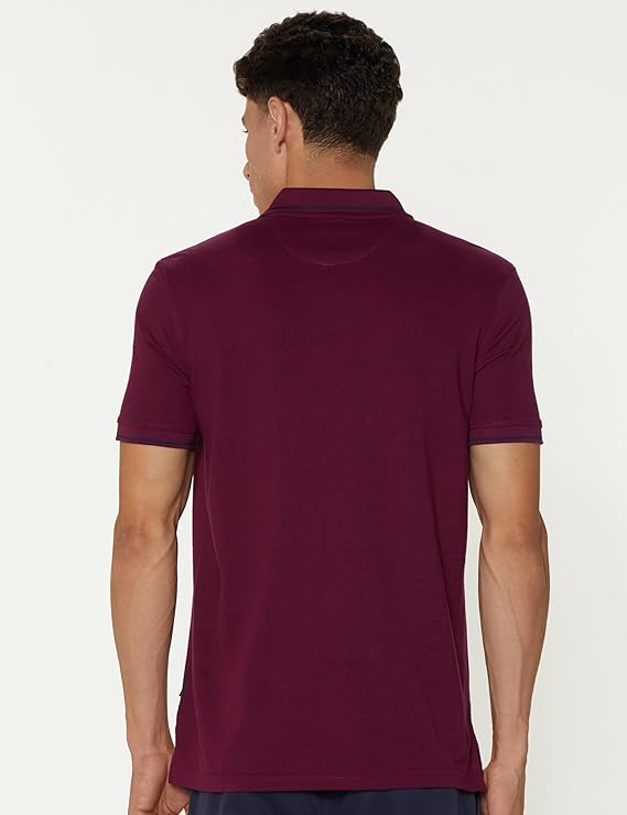 van heusen men's cotton solid regular fit collar polo t shirt van heusen men's cotton solid regular fit collar polo t shirt