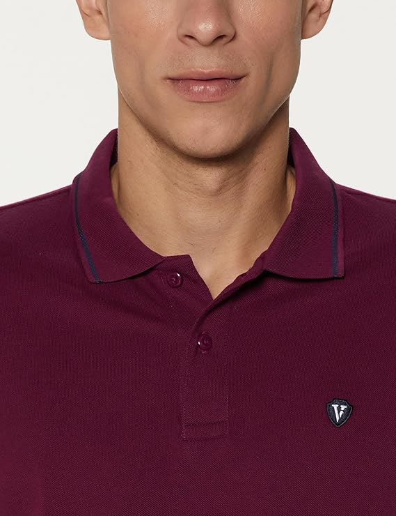 van heusen men's cotton solid regular fit collar polo t shirt van heusen men's cotton solid regular fit collar polo t shirt