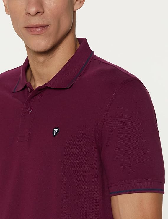 van heusen men's cotton solid regular fit collar polo t shirt van heusen men's cotton solid regular fit collar polo t shirt