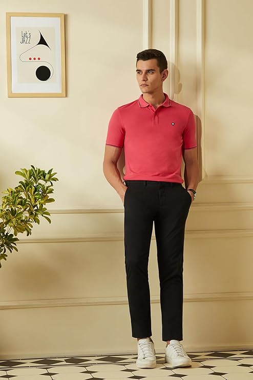 van heusen men's cotton solid regular fit collar polo t shirt van heusen men's cotton solid regular fit collar polo t shirt