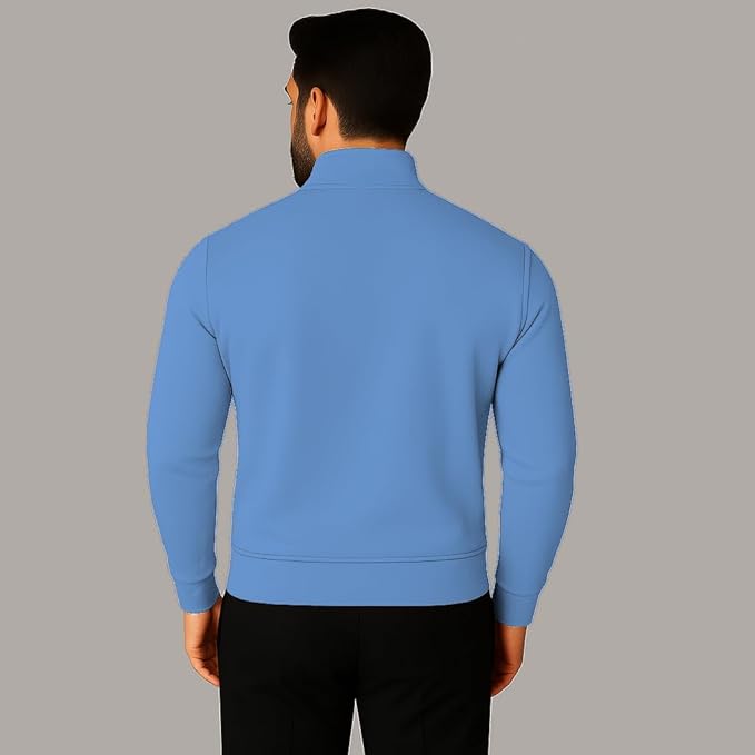 mack jonney men?s fleece half zip high neck sweatshirt | warm & stylish winter wear m4380 mack jonney men?s fleece half zip high neck sweatshirt | warm & stylish winter wear m4380