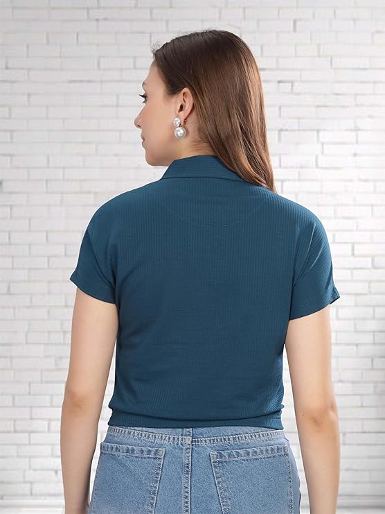stellers women's mandarin collar crop top | feather touch feel | warm| regular fit| odour resistant| anti static| wrinkle free | quick dry | stretchable | lightweight | sweat proof stellers women's mandarin collar crop top | feather touch feel | warm| regular fit| odour resistant| anti static| wrinkle free | quick dry | stretchable | lightweight | sweat proof