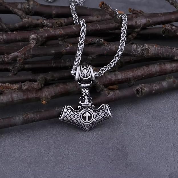 the men thing pendant for men pure titanium steel pendant viking collection with 24inch round box chain for men & boy the men thing pendant for men pure titanium steel pendant viking collection with 24inch round box chain for men & boy