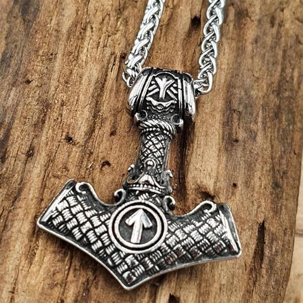 the men thing pendant for men pure titanium steel pendant viking collection with 24inch round box chain for men & boy the men thing pendant for men pure titanium steel pendant viking collection with 24inch round box chain for men & boy