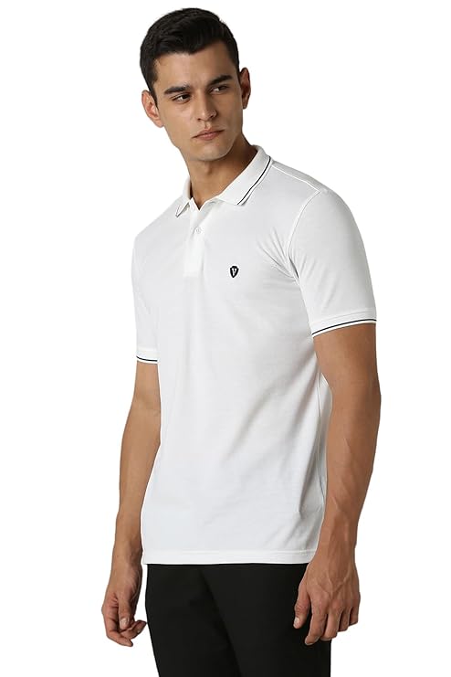 van heusen men's cotton solid regular fit collar polo t shirt van heusen men's cotton solid regular fit collar polo t shirt