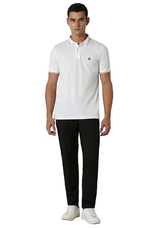 van heusen men's cotton solid regular fit collar polo t shirt van heusen men's cotton solid regular fit collar polo t shirt