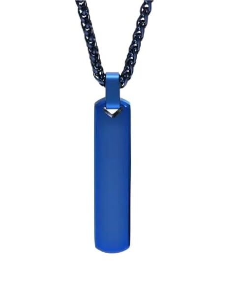 fashion frill silver chain for men stylish stainless steel bar pendant necklace silver chain pendant for men boys love gifts mens jewellery