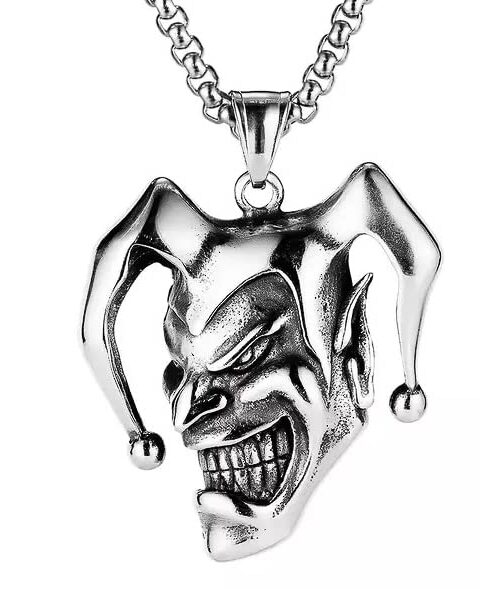 the men thing alloy pendant with pure stainless steel 24inch round box chain, european trending style round box chain & pendant for men & boys (copy)