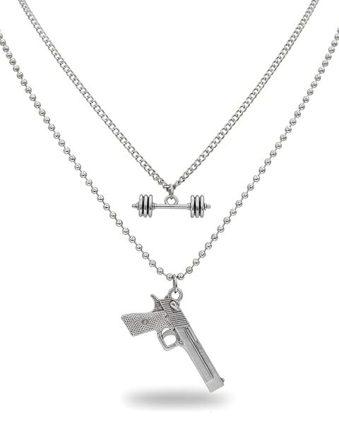 anti tarnish stainless steel necklace for men, stylish pendant necklace, men's jewellery for gifting