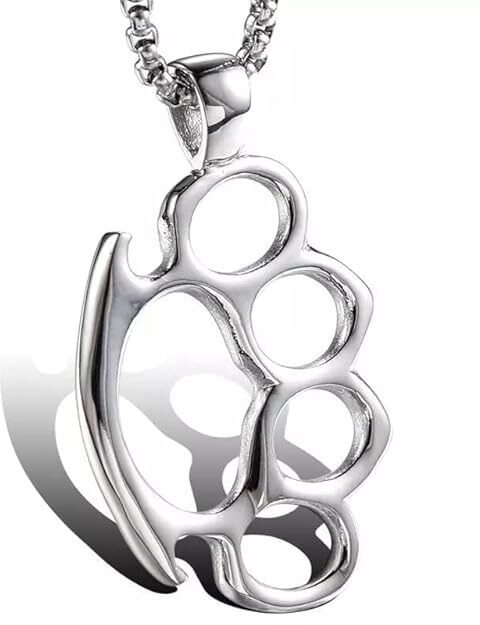 the men thing alloy pendant with pure stainless steel 24inch round box chain, european trending style round box chain & pendant for men & boys (copy)