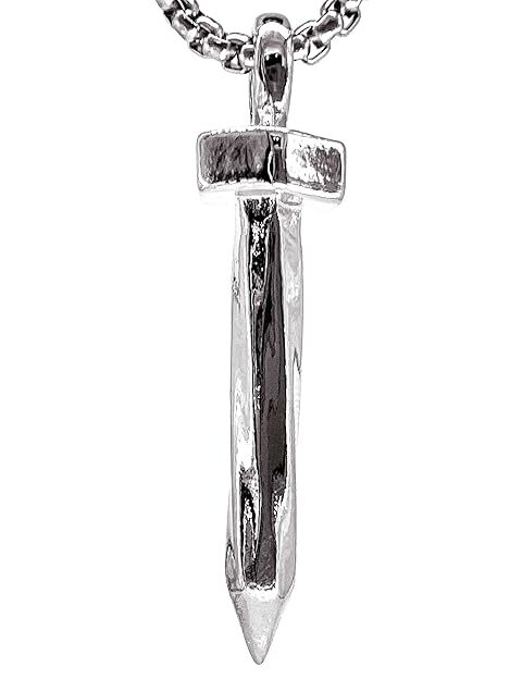 the men thing alloy pendant with pure stainless steel 24inch round box chain, european trending style round box chain & pendant for men & boys (copy)