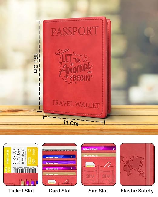 fedus faux leather premium passport holder for men and women passport cover case wallet with credit/debit card, boarding pass slots, rfid protected travel document accessories organiser fedus faux leather premium passport holder for men and women passport cover case wallet with credit/debit card, boarding pass slots, rfid protected travel document accessories organiser
