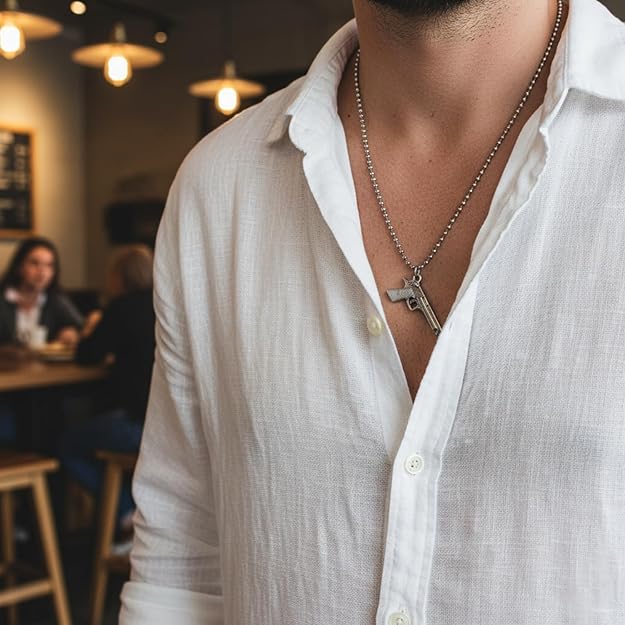 anti tarnish stainless steel necklace for men, stylish pendant necklace, men's jewellery for gifting anti tarnish stainless steel necklace for men, stylish pendant necklace, men's jewellery for gifting