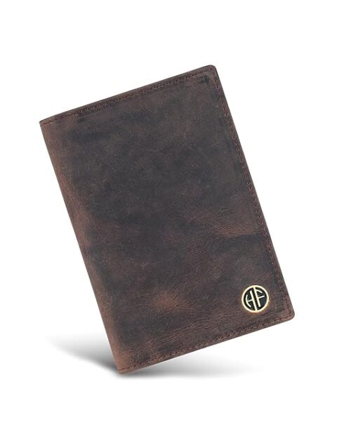 hammonds flycatcher genuine leather passport cover for men, passport cover for women, rfid passport holder for men travel accessories for men, passport bag for men, 3 atm card slots redwood brown (copy)