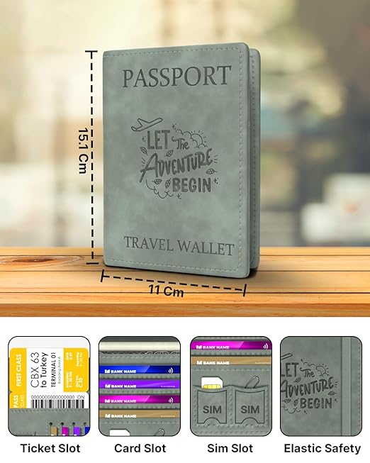 fedus faux leather premium passport holder for men and women passport cover case wallet with credit/debit card, boarding pass slots, rfid protected travel document accessories organiser fedus faux leather premium passport holder for men and women passport cover case wallet with credit/debit card, boarding pass slots, rfid protected travel document accessories organiser