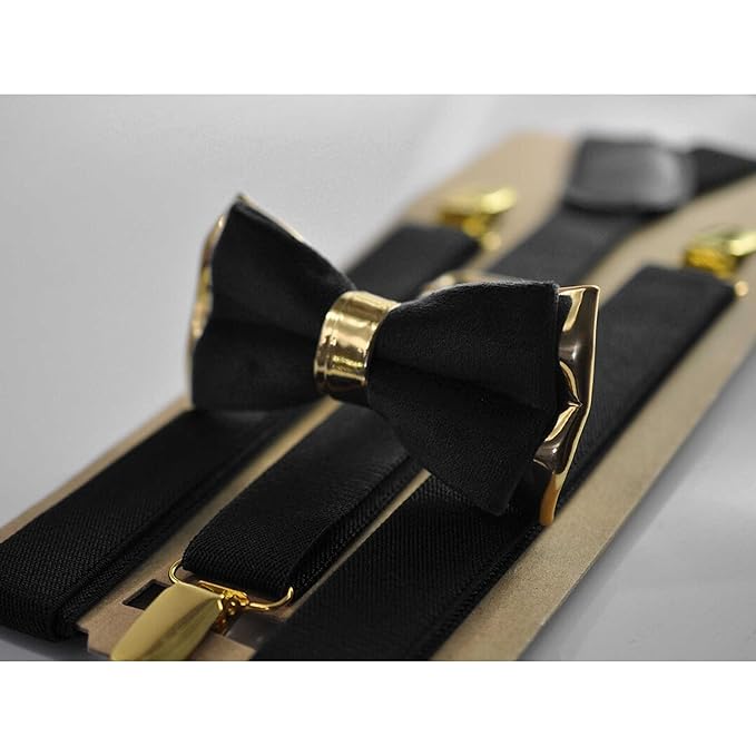 silk satin & gold faux bow tie bowtie + elastic suspenders braces pocket squares for men silk satin & gold faux bow tie bowtie + elastic suspenders braces pocket squares for men