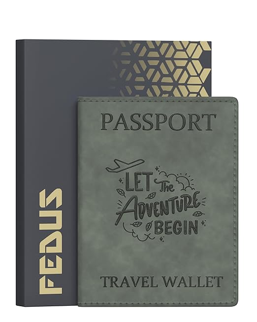 fedus faux leather premium passport holder for men and women passport cover case wallet with credit/debit card, boarding pass slots, rfid protected travel document accessories organiser fedus faux leather premium passport holder for men and women passport cover case wallet with credit/debit card, boarding pass slots, rfid protected travel document accessories organiser