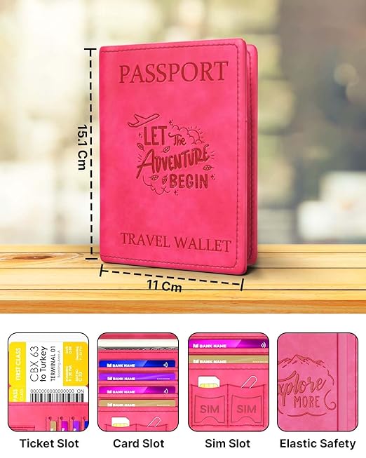 fedus faux leather premium passport holder for men and women passport cover case wallet with credit/debit card, boarding pass slots, rfid protected travel document accessories organiser fedus faux leather premium passport holder for men and women passport cover case wallet with credit/debit card, boarding pass slots, rfid protected travel document accessories organiser