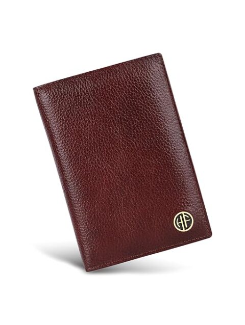 hammonds flycatcher genuine leather passport cover for men, passport cover for women, rfid passport holder for men travel accessories for men, passport bag for men, 3 atm card slots brown