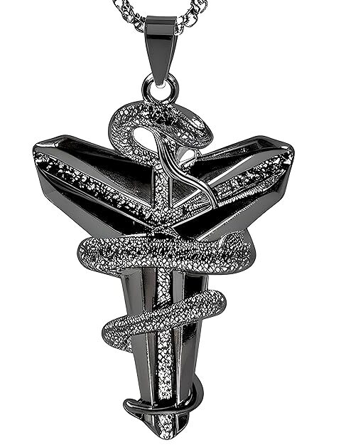 the men thing alloy pendant with pure stainless steel 24inch round box chain, european trending style round box chain & pendant for men & boys (copy)
