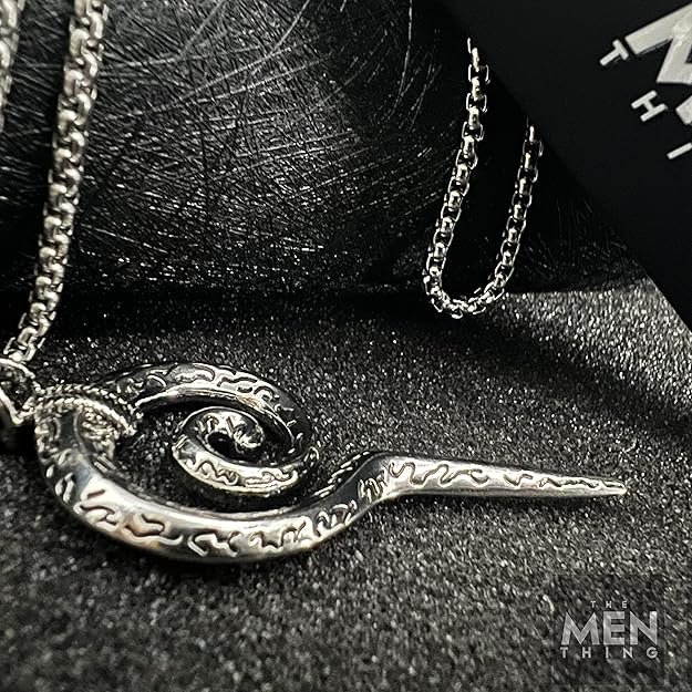 the men thing alloy pendant with pure stainless steel 24inch round box chain, european trending style round box chain & pendant for men & boys the men thing alloy pendant with pure stainless steel 24inch round box chain, european trending style round box chain & pendant for men & boys