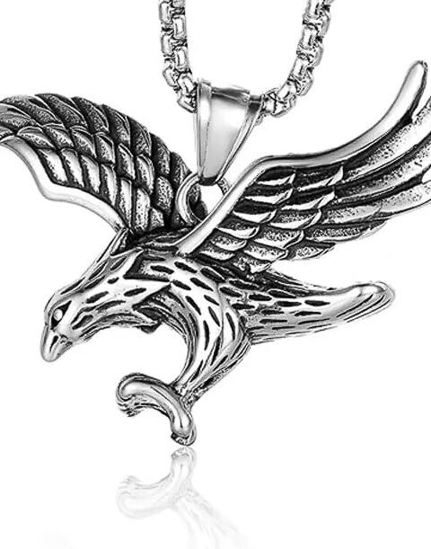 the men thing alloy pendant with pure stainless steel 24inch round box chain, european trending style round box chain & pendant for men & boys (copy)