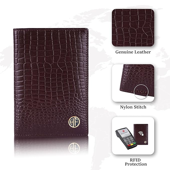 hammonds flycatcher genuine leather passport cover for men, passport cover for women, rfid passport holder for men travel accessories for men, passport bag for men, 3 atm card slots croc redwood hammonds flycatcher genuine leather passport cover for men, passport cover for women, rfid passport holder for men travel accessories for men, passport bag for men, 3 atm card slots croc redwood