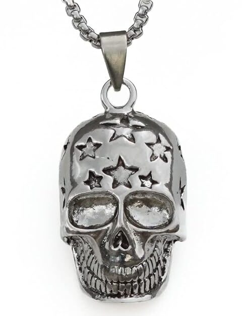 the men thing alloy pendant with pure stainless steel 24inch round box chain, european trending style round box chain & pendant for men & boys (copy)