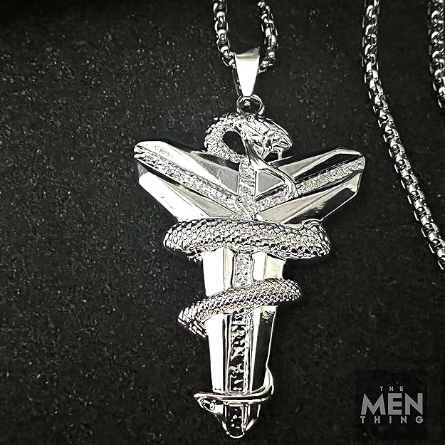 the men thing alloy pendant with pure stainless steel 24inch round box chain, european trending style round box chain & pendant for men & boys the men thing alloy pendant with pure stainless steel 24inch round box chain, european trending style round box chain & pendant for men & boys