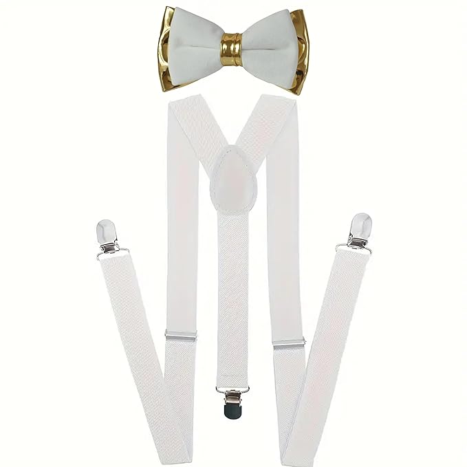 silk satin & gold faux bow tie bowtie + elastic suspenders braces pocket squares for men (copy) silk satin & gold faux bow tie bowtie + elastic suspenders braces pocket squares for men (copy)